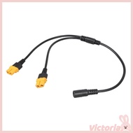 VIC Compactly Double XT60 Female To DC5521 Adapter Wire XT60 Charging Cable