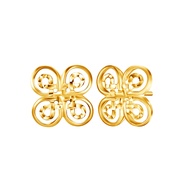 Citigems 916 Gold Clover Earrings