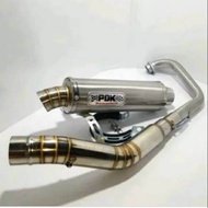 knalpot pdk original 150cc-200cc bulat bukan Tri oval pnp Megapro Satri Fu vixsion sonic MX old MX n