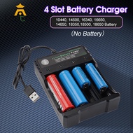 LEVTOP Battery Charger USB 18650 Lithium Fast Charger Rechargeable 4.2V 18650 Single Slot / Four Slo