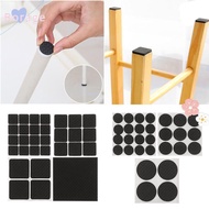 BORRAONE 1/4/9/16PCS Floor Protectors Square Round Bottom Caps Self Adhesive Table Feet Covers