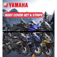 Assembly Cover Set Yamaha R15 V3 R15V3 Black Monster Full Set CoverSet 100% Original Genuine Blue Bl