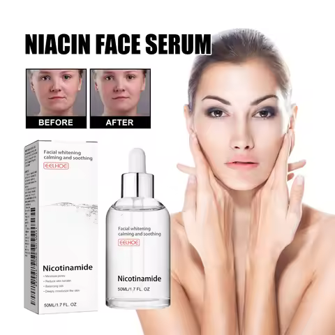 EELHOE Nicotinamide Face Serum Hydrating Acne Treatment Pores Shrink Remove Acne Scars Soothing Glow