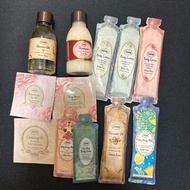 Sabon sample  Green Rose  Shower Oil Shampoo White tea Body lotion