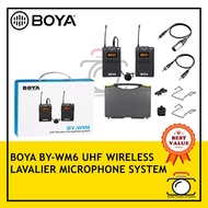 BOYA BY-WM6 UHF WIRELESS LAVALIER MICROPHONE SYSTEM