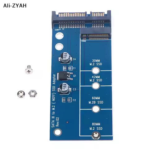 【Ha8】Add On Card NGFF M.2 Adapter M2 SATA3 Raiser M.2 To SATA Adapter SSD M2 To SATA Expansion Card 