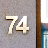 20Cm House Numberสแตนเลส #0-9 Outdoor Silver 8 Inch.ประตูตัวเลข