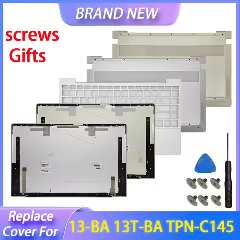 Replace Cover For Envy 13-BA 13T-BA TPN-C145 Rear Housing LCD Lid Back Case Silver L94047-001 Palmre