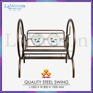 Lamoison KD GARDEN SWING  STEEL SEATER  WITH BEARING  BUAIAN TAMAN  BUAIAN BUDAK  Random Color