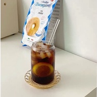 【Ready Stock🇲🇾】Ins Coffee Cup Easy Pull Cans Glass Cup Cold Drink Cup Bubble Coke Cup