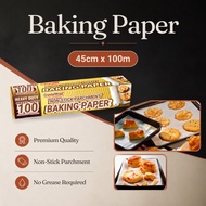 Baking Paper CrystalWrap/Non Stick Parchment 450mm x 100meters