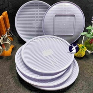 10” PLASTIC PARTY PLATE / COLORED BILAO STYLE FIESTA PLATE / RATTAN DESIGN PLATE / PARTY TRAY #LCK