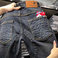 กางเกงขาสั้น MANTA DENIM รุ่น KS07-5 สียีนส์ฟอก เสริมกระเป๋าข้าง 2 จุด ล็อคโทรศัพท์ ผ้ายืดเยอะใส่สบา