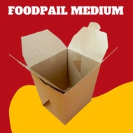 Rice bowl box with lid, food pail box, rice bowl and lid, size M / Medium