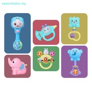 SWEETBABE 1/7PCS Newborn Sensory Teether Baby Development Games Baby Rattles Toys Educational Infant