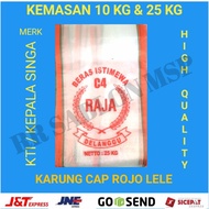 Karung Beras 10 kg 25 kg cap C4 Raja mentik wangi kuat