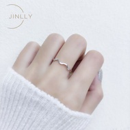 925 Sterling silver Electric Gold Ring (S925 silver Ring)* silver Ring + White Gold