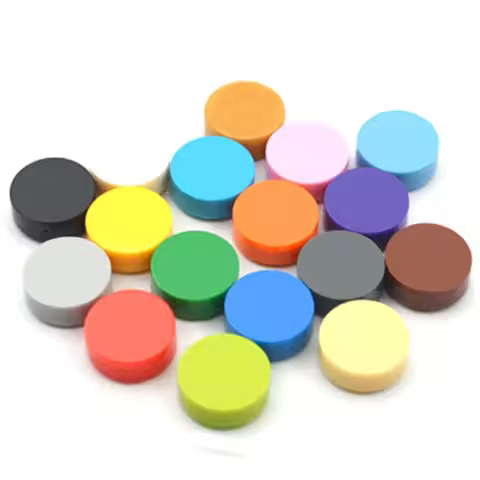 Bulk Small Particle Round Building Blocks 1x1 Hole Round Smooth Surface 612 Compatible with Lego 981