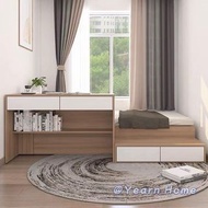 床架 床 bed frame 組合床 榻榻米 <包送貨 Free Delivery> tatami 床頭櫃 書架 書枱 腳踏 落地床 儲物櫃 書桌 收納 單人床 Queen size 雙人床架  Ki