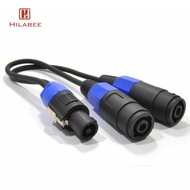 [UsusexaMY] PA Splitter Male to Dual Female Speakers Cable Cord PA DJ Adaptor Black