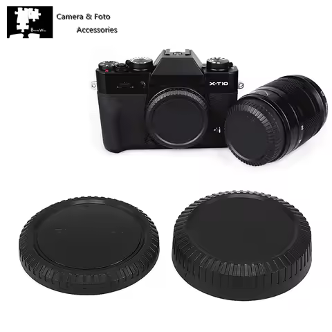 X Mount Camera Body Cap & Rear Lens Cap Set For Fujifilm X-T50 X-S20 X-T5 X-T4 X-T3 X-T2 XT1 X-T30 I