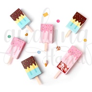 Kotak Mini Ice Cream Box Motif Es Krim Unik Box Serbaguna GH 509104