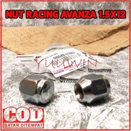 AVANZA RACING NUT - AVANZA XENIA WHEEL BOLT NUT - LUG NUT 12x1.5
