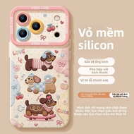 YOUSIDUN | Ốp Lưng Silicone cho iPhone 17 17promax 17air 16 16pro 16promax Chó Xúc Xích Đáng Yêu Thê