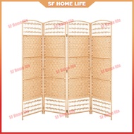 [Room Partition] Rattan Divider/Bamboo Divider/Partition/Folding Screen Rattan Folding Screen Bamboo