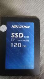 含稅 固態硬碟 2.5吋 HIKVISION SSD 120GB 120G 保1個月 11H333