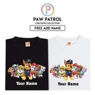 [Adult/Kid] PAW Patrol Cartoon Anime T-shirt Baju Chase, Rubble, Zuma, Skye Birthday Hari Jadi Famil