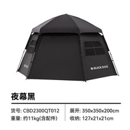 Blackdog Auto Tent Hexagon Dome Tent 6-8 Pax Camping Automatic Tent 3 Doors Outdoor Khemah BlackCamp