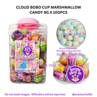 HALAL Cloud Bobo Cup Marshmallow Candy 9g X 100pcs SV90
