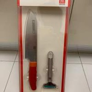 孖人牌刀具套裝：日式廚刀+可動瓜刨 Zwi...