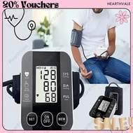 HearthVale Arm Type Rechargeable Digital Blood Pressure Monitor With Voice Prompt Big LCD