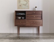 實木斜面設計高腳櫃