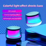 360° Surrounding Sound Bluetooth Speaker RGB LED Light Transparent Extra Bass Wireless Speakers Hifi