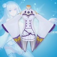 【COSER 77】 re zero kara hajimeru lsekai seikatsu Custome  Emilia Cosplay คอสเพลย์คอสเพลย์คอสเพลย์คอส