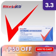 RiteMED Cetirizine 100 Tablets (Allergy Relief)