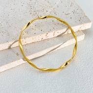 Yuki Của Thép Không Gỉ Đầy Đủ Bóng Mobius Vòng Đeo Tay Cho Nữ Phụ nữ màu vàng Minimalism Thời Trang 