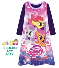 Baju LITTLE PONY BAJU TIDUR PIYAMA DASTER PANJANG ANAK CEWEK AILUBEE D