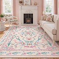 5x7 Pink Bow Rug
