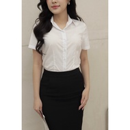 Dan Chau women's shirt 5657, white, size M L XL 2XL 3XL