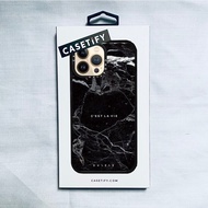 Casetify 2022 New! Casetify X เคสนิ่ม ลายหินอ่อน สีดํา สําหรับ IPhone 13 12 11 Pro MAX Mini XS MAX X