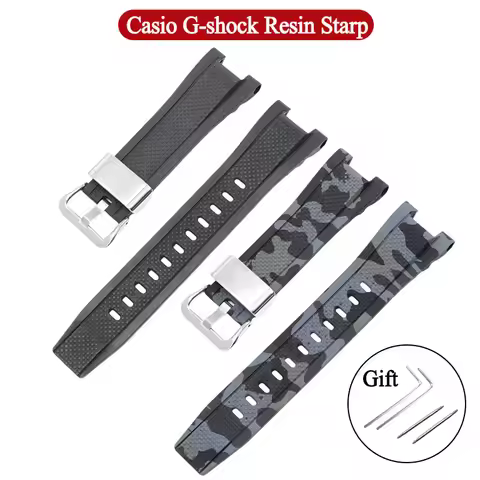 Resin Watch Strap For Casio G-SHOCK GST GST-W300G/W300/S300G/S300/S100G/S110 Watchband Sports Soft B