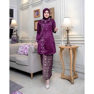 HF34ED Dhei Store Clarisaa Kurung Kebaya Top / Malaysian ZZ Kurung Kebaya Set for Engagement, Akad, 