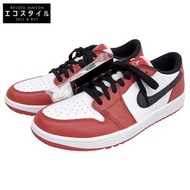 Nike Air Jordan 1 Low Chicago 高爾夫球鞋，男款RED配色，尺寸 28.5cm，DD9315-600，10.5（美國碼）