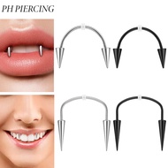 1 PC Stainless Steel Dental Nails Vampire Teeth Smile Lip Piercing lip piercing ﻿