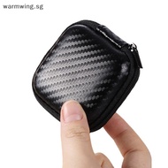 Warmwing Earphone Wire Organizer Box Carrying Portable Travel Zipper Storage Case for Earphone Charger SD TF Cards Gadget Bag Accessories SG