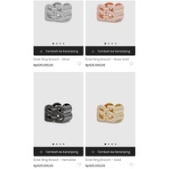 Eclat gold Buttonscarves broochRing
